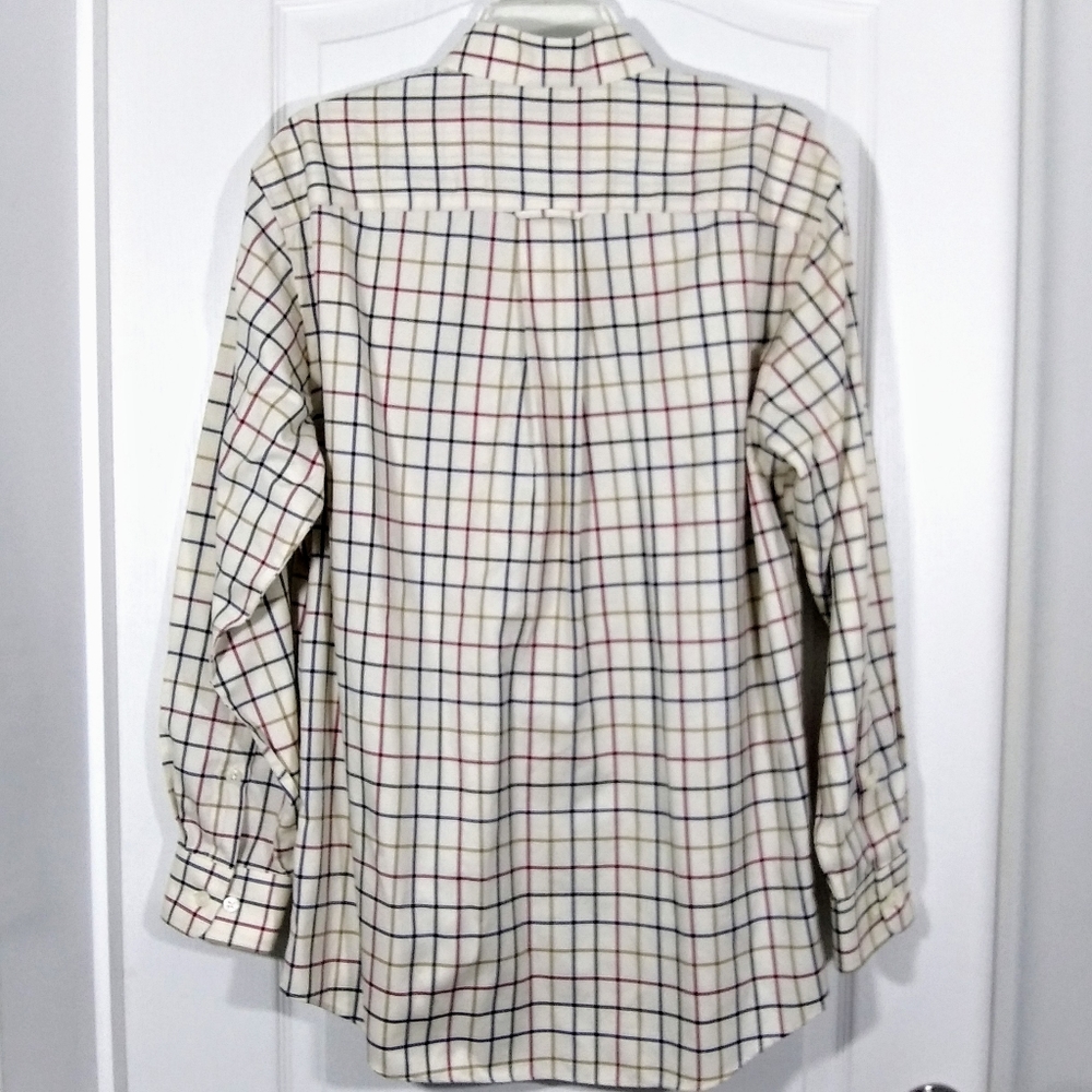 Orvis 100% Cotton Button Down Plaid Shirt Med - Picture 3 of 4